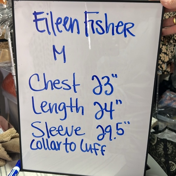 Eileen Fisher Linen Knit Sweater Size M Color is a Light Dijon Mustard Color - Picture 8 of 11